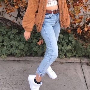 acid wash zara straight leg jeans